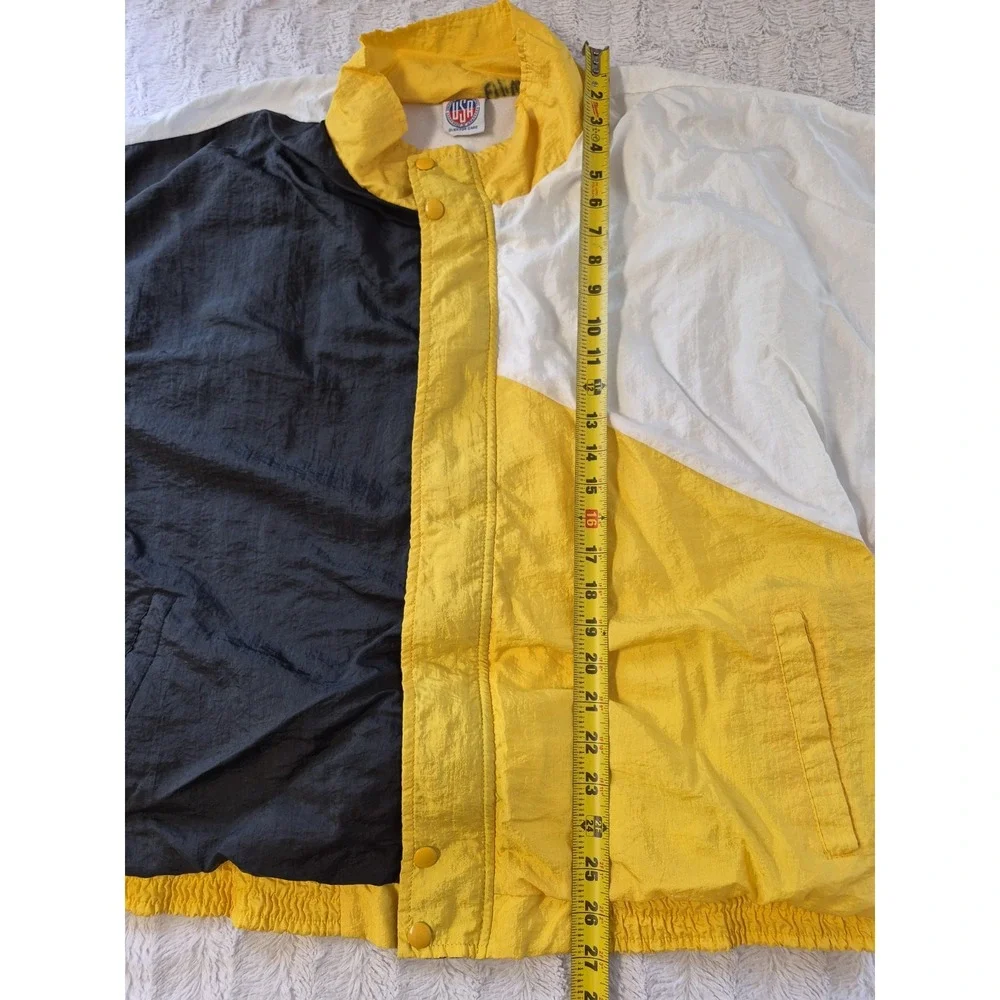 Vintage United Sports Apparel  USA Windbreaker Jacket Men's XL Yellow/Black